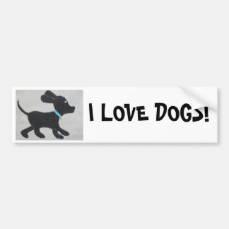 I LOVE DOGS! BUMPER STICKER