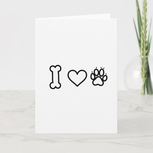 I Love Dogs Card (Front)