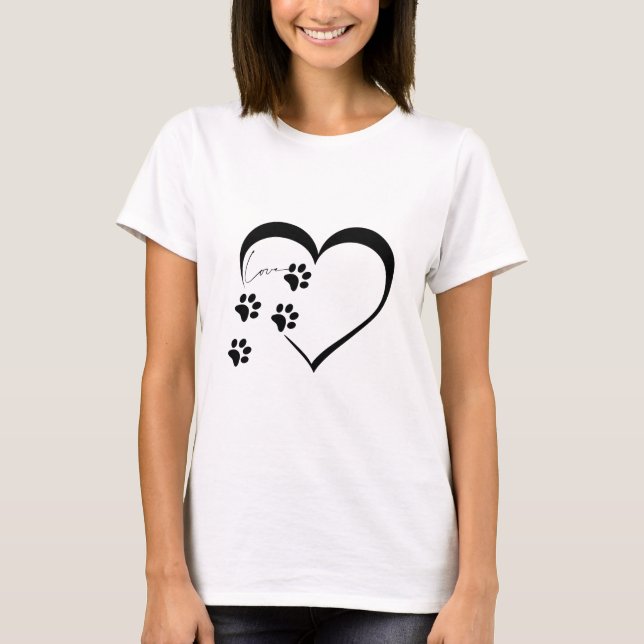 I Love Dogs, Dogs Lovers, Pet Owner T-Shirt (Front)