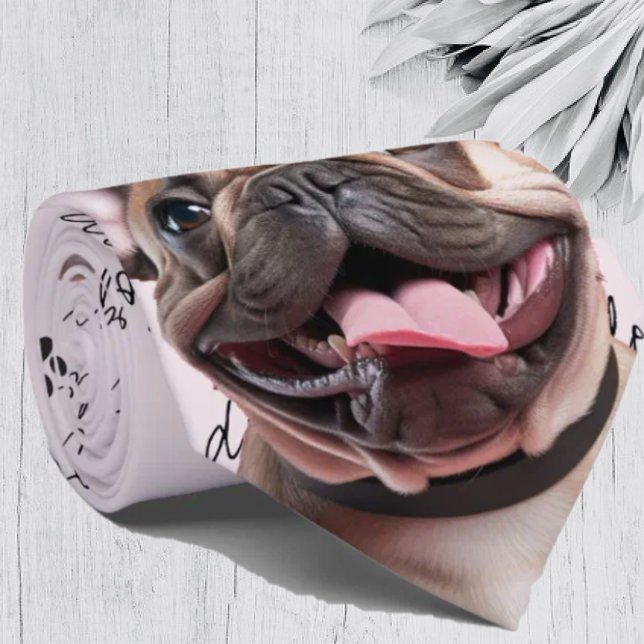 I Love Dogs French Bulldog Neck Tie (Creator Uploaded)