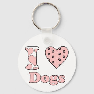I love Dogs Key Ring