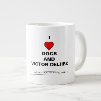 I love dogs large coffee mug