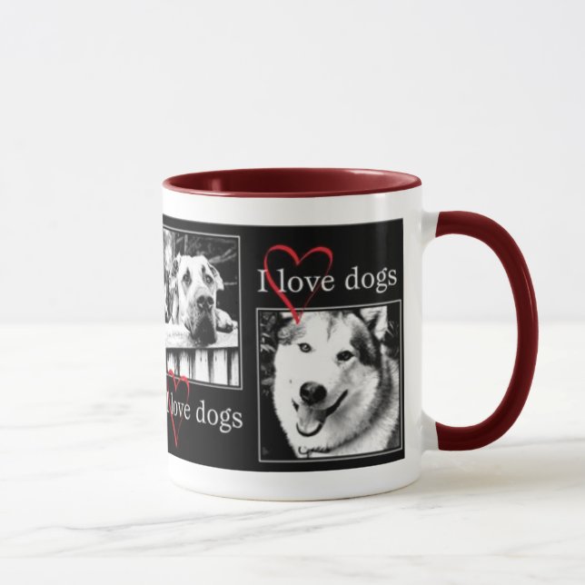 I Love Dogs Mug (Right)