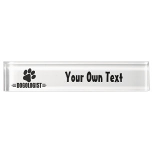 I LOVE Dogs Nameplate