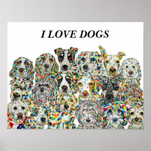 I Love Dogs Poster