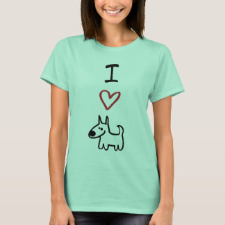 "I Love Dogs" Ringer Tee