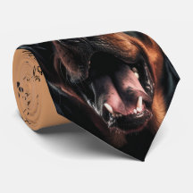 I Love Dogs Rottweiler Neck Tie