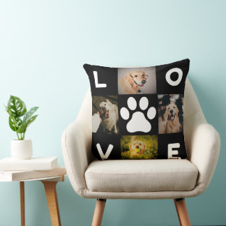 I Love Dogs Square Pillow