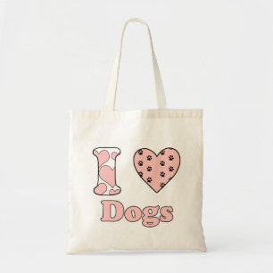 I love dogs tote bag