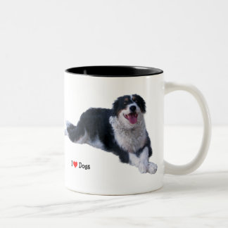 I love Dogs Two-Tone Coffee Mug