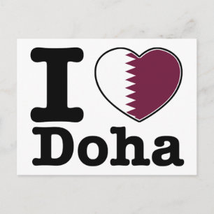 I love Doha Postcard