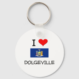I Love Dolgeville New York Key Ring