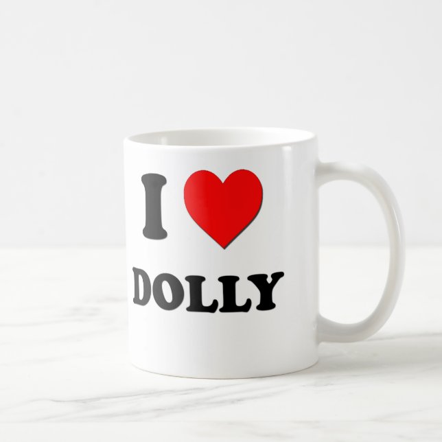 I Love Dolly Coffee Mug (Right)