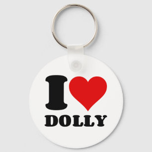 I LOVE DOLLY KEY RING