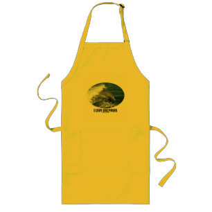 I Love Dolphins (Bottlenose Dolphin Breaching) Long Apron
