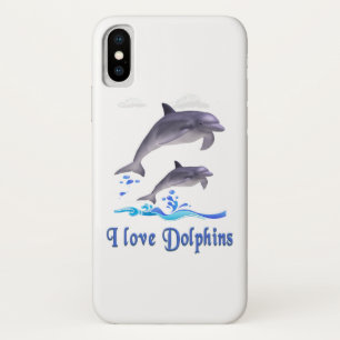 I love Dolphins iPhone X Case
