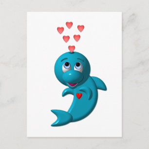 I love dolphins - I love you Postcard