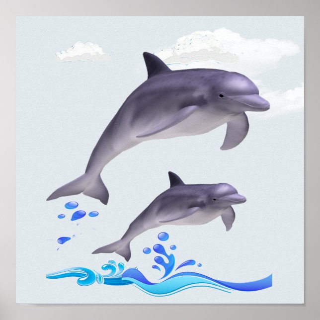 I love Dolphins Poster (Front)