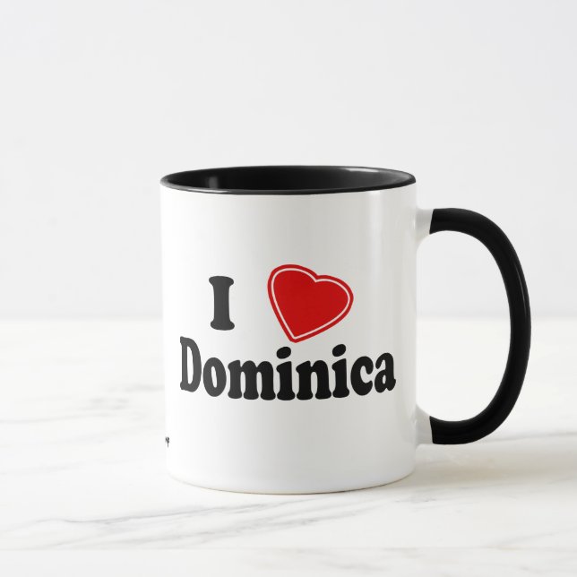 I Love Dominica Mug (Right)