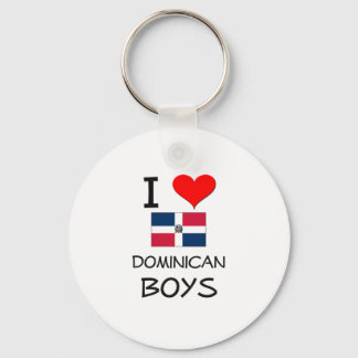 I Love Dominican Boys Key Ring