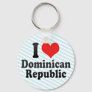 I Love Dominican+Republic Key Ring