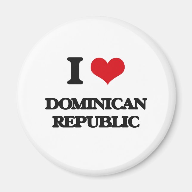 I Love Dominican Republic Magnet (Front)