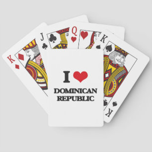 I Love Dominican Republic Playing Cards