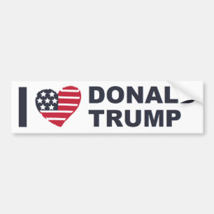 I Love Donald Trump Bumper Sticker