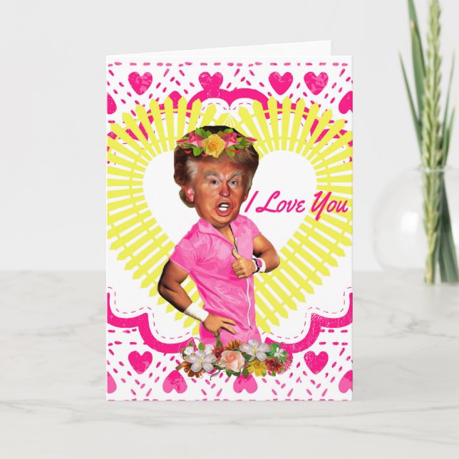 i love donald trump holiday card (Front)