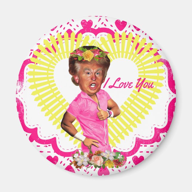 i love donald trump magnet (Front)