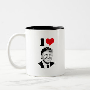 I Love Donald Trump Two-Tone Coffee Mug