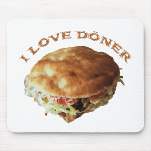 I Love Döner Mouse Mat