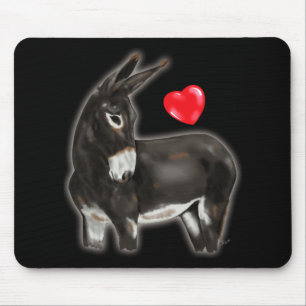 I Love Donkeys Demure Donkey Mouse Mat