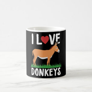 I Love Donkeys Donkey Lover Gift Coffee Mug