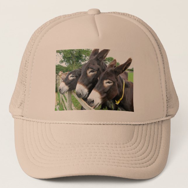 I Love Donkeys! Trucker Hat (Front)
