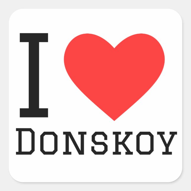 I love donskoy square sticker (Front)