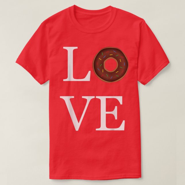 I Love Donuts Bakery Cute Funny Saying Quote Gift  T-Shirt (Design Front)