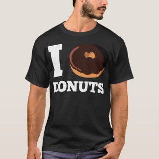 I Love Donuts dinosaur sweets  T-Shirt