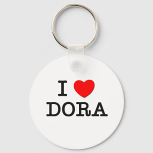 I Love Dora Key Ring
