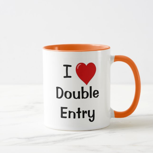 I Love Double Entry Accounting Innuendo Accountant Mug (Right)