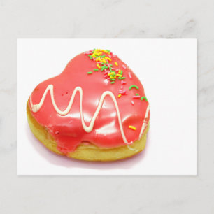 I Love Doughnut Postcard