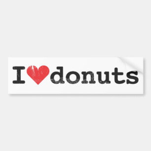I love doughnuts Bumper Sticker