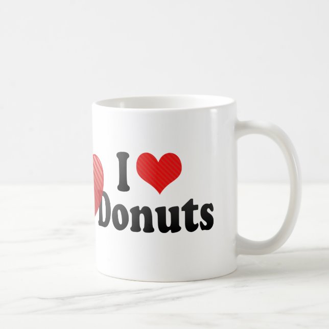 I Love Doughnuts Coffee Mug (Right)