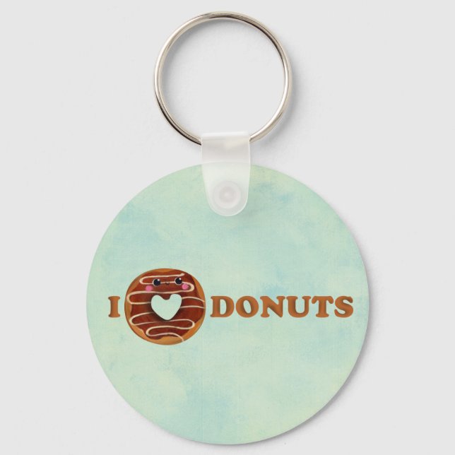 I love Doughnuts Key Ring (Front)