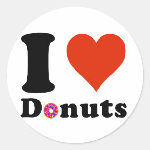 I love Doughnuts Sticker