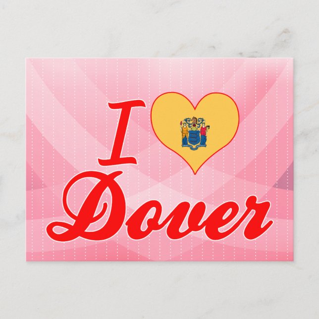 I Love Dover, New Jersey Postcard (Front)