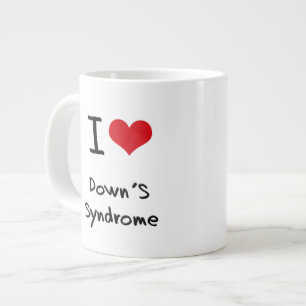 I Love Down's Syndrome Large Coffee Mug