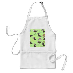 I Love Doxies collage Standard Apron