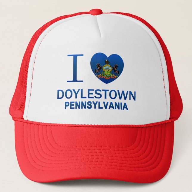 I Love Doylestown, PA Trucker Hat (Front)