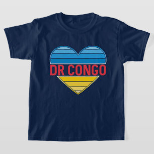 I Love DR Congo, Congo-Kinshasa Heart T-Shirt